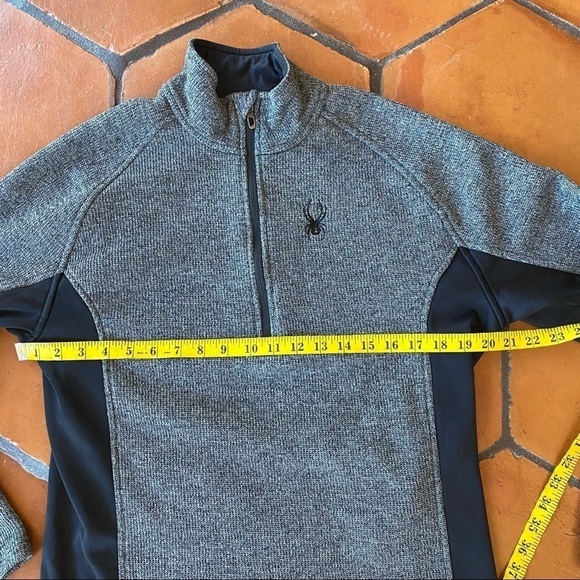 Spyder Gray Outbound Half Zip Sweatshirt Pullover Sweater Mens Size Medium M - Picture 9 of 9